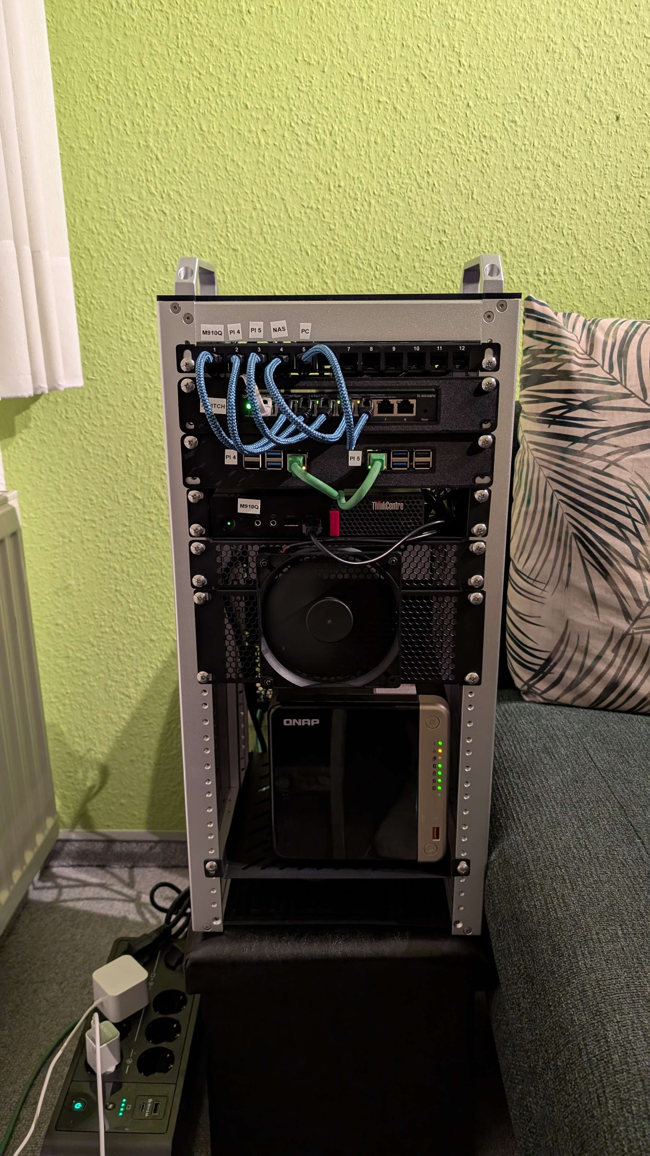 Mini PC and NAS close up